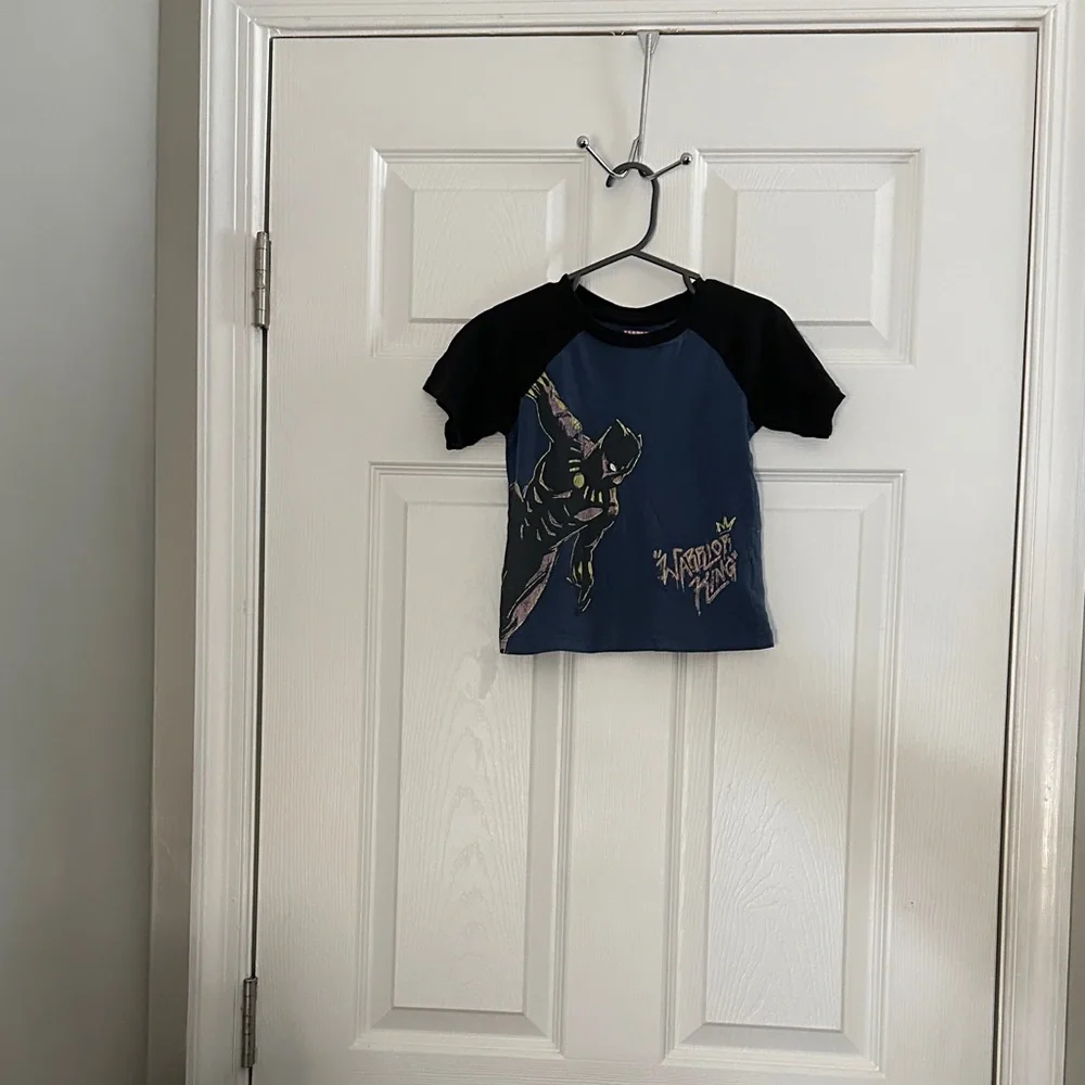Marvel Black Panther Kids Tee - Navy & Black - Picture 2 of 3